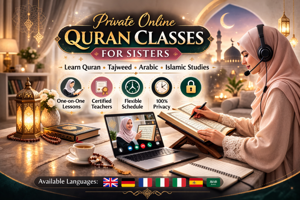 private online Quran classes for sisters